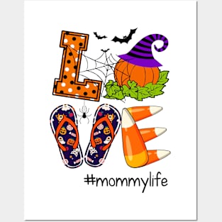 Love Mommy Life Pumpkin Halloween Costume Posters and Art